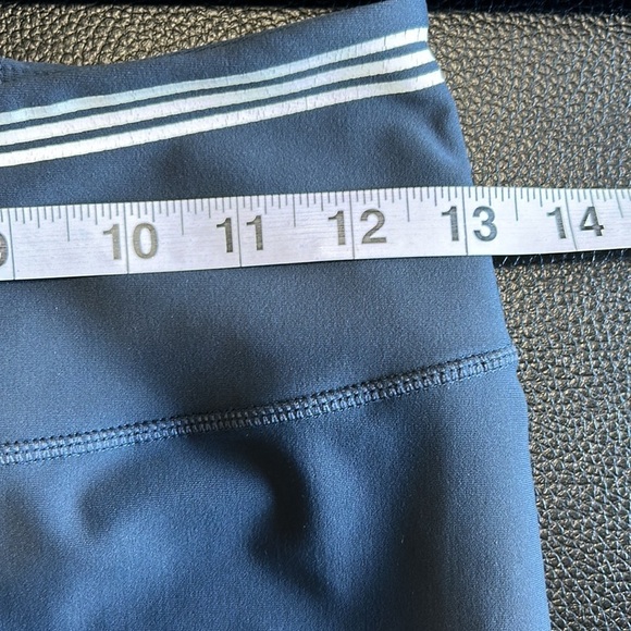 Anthropologie ALLFENIX Camilla Legging Compression Striped Navy Blue White Sz S - Picture 11 of 12